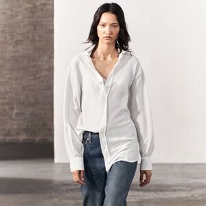 Zara 100% silk shirt